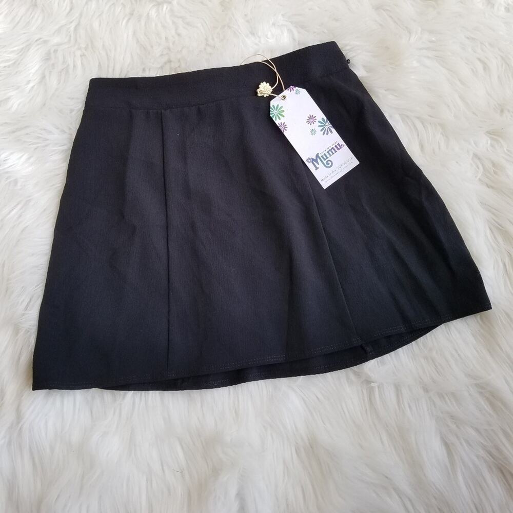 Show Me Your Mumu Huck Mini Skirt NWT S Black Preppy Goth Grunge Skater Preppy - Picture 3 of 5